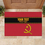 Custom Angola Football Rubber Doormat Viva Palancas Negras