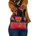 Custom Angola Football Shoulder Handbag Viva Palancas Negras
