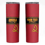 Custom Angola Football Skinny Tumbler Viva Palancas Negras