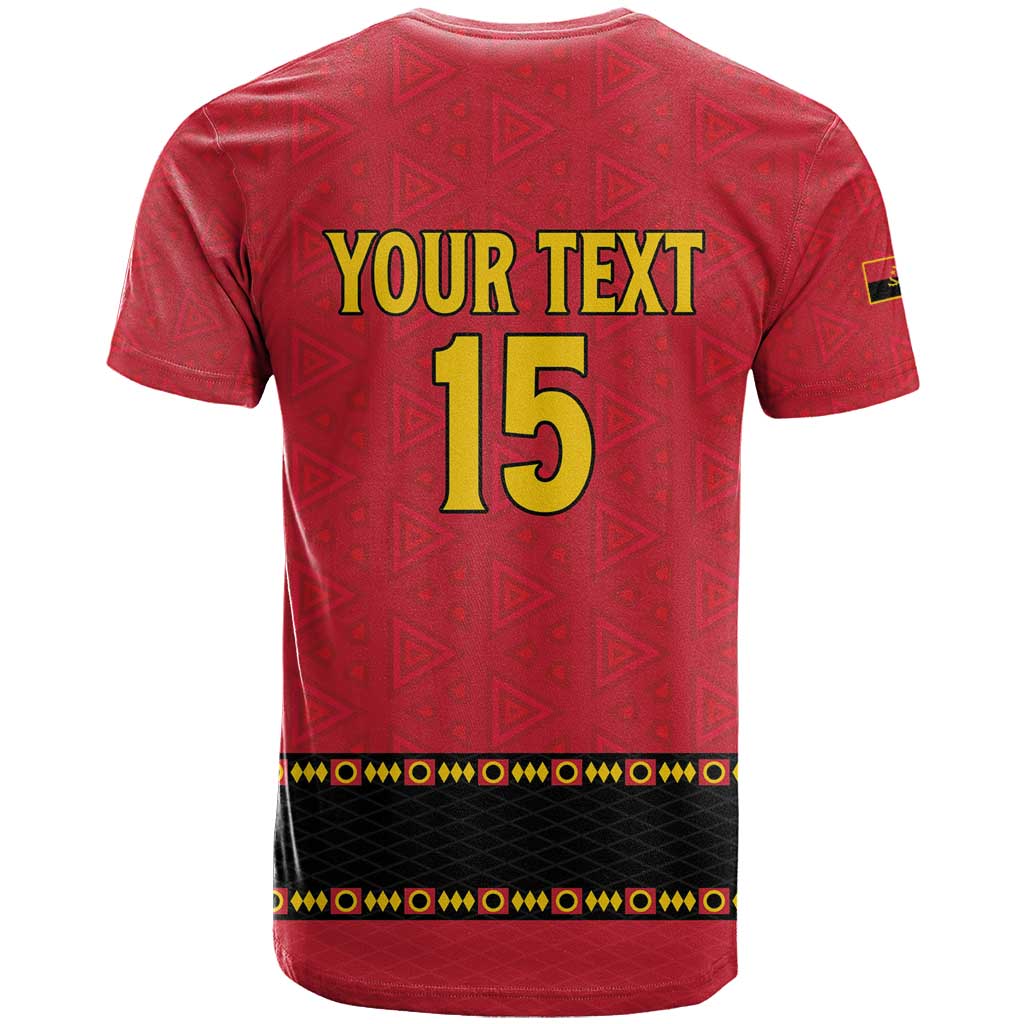 Custom Angola Football T shirt Viva Palancas Negras