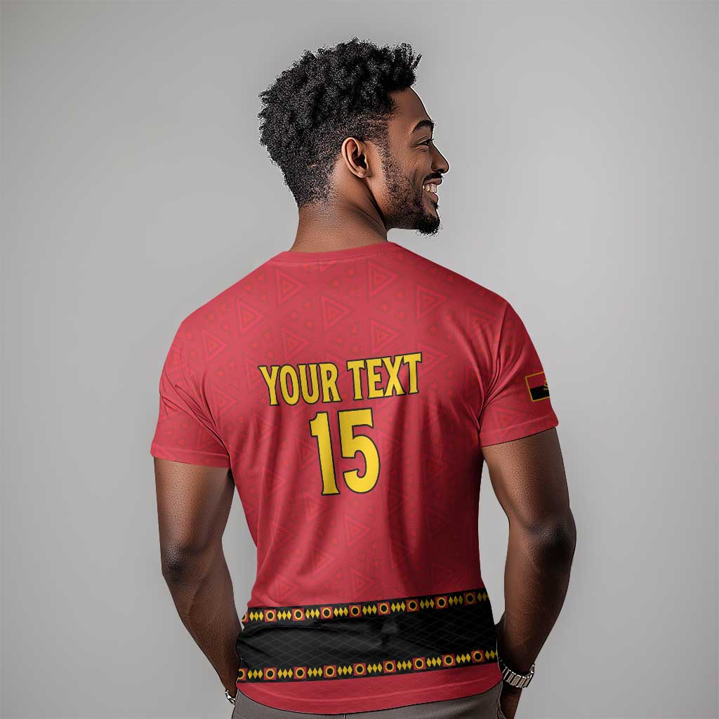 Custom Angola Football T shirt Viva Palancas Negras