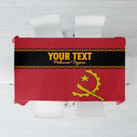 Custom Angola Football Tablecloth Viva Palancas Negras