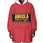 Custom Angola Football Wearable Blanket Hoodie Viva Palancas Negras