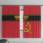 Custom Angola Football Window Curtain Viva Palancas Negras