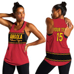 Custom Angola Football Women Racerback Tank Viva Palancas Negras