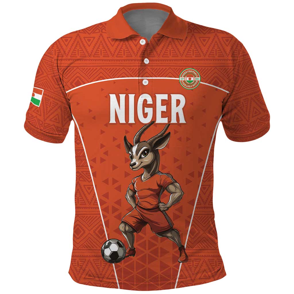 Custom Niger Football Polo Shirt Allez Menas
