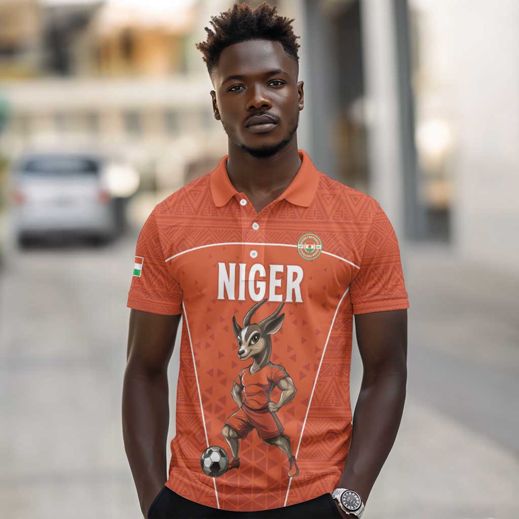 Custom Niger Football Polo Shirt Allez Menas