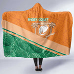 Ivory Coast Rugby Custom Hooded Blanket Allez Les Elephants