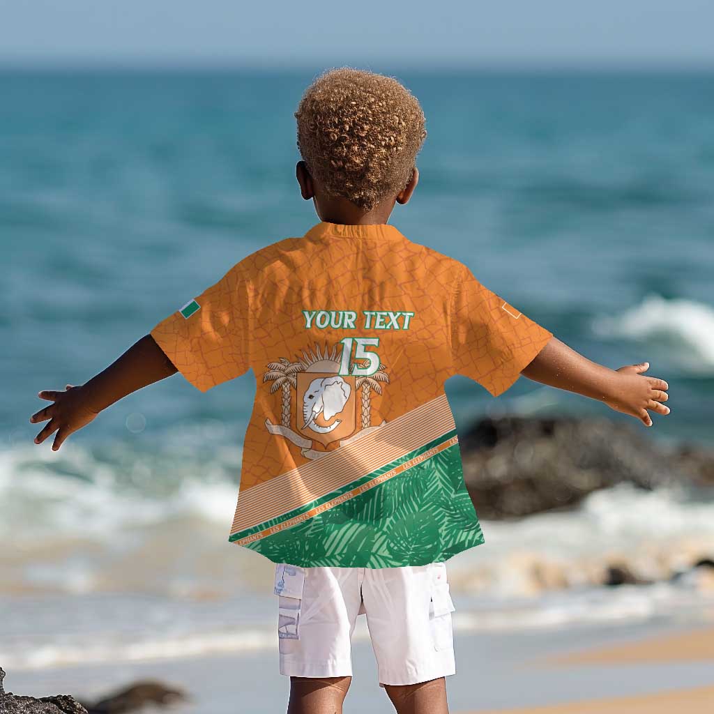Ivory Coast Rugby Custom Kid Hawaiian Shirt Allez Les Elephants