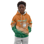 Ivory Coast Rugby Custom Kid Hoodie Allez Les Elephants