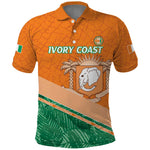 Ivory Coast Rugby Custom Polo Shirt Allez Les Elephants