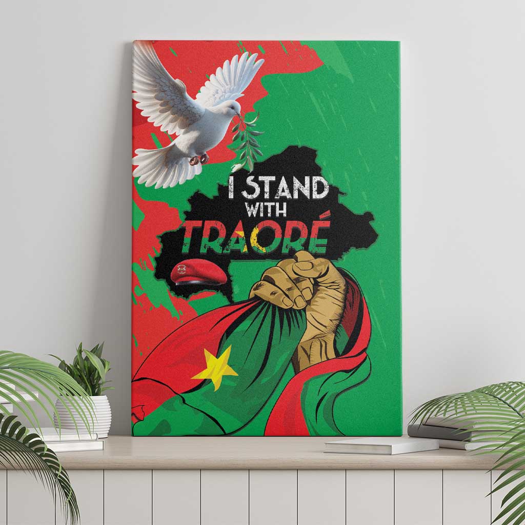 Burkina Faso I Stand With Traore Canvas Wall Art