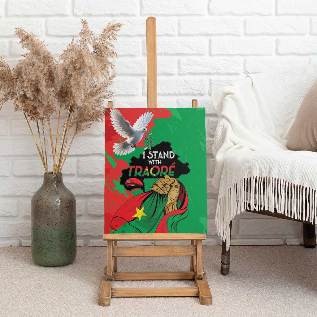 Burkina Faso I Stand With Traore Canvas Wall Art