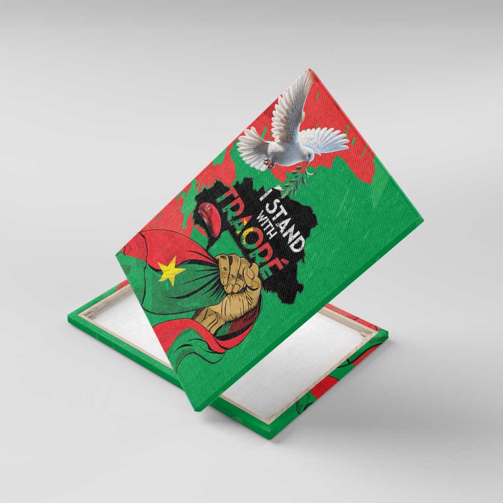 Burkina Faso I Stand With Traore Canvas Wall Art