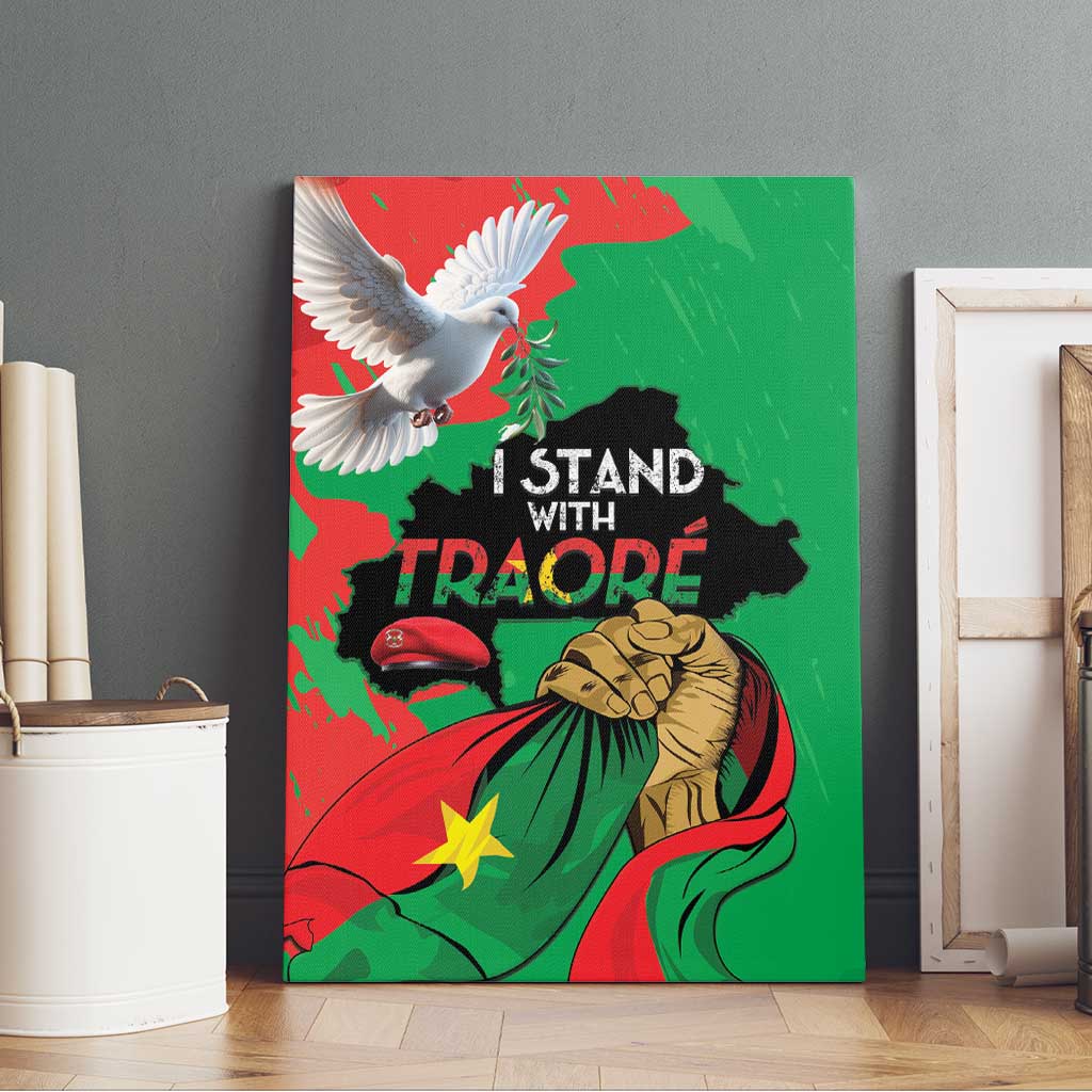 Burkina Faso I Stand With Traore Canvas Wall Art