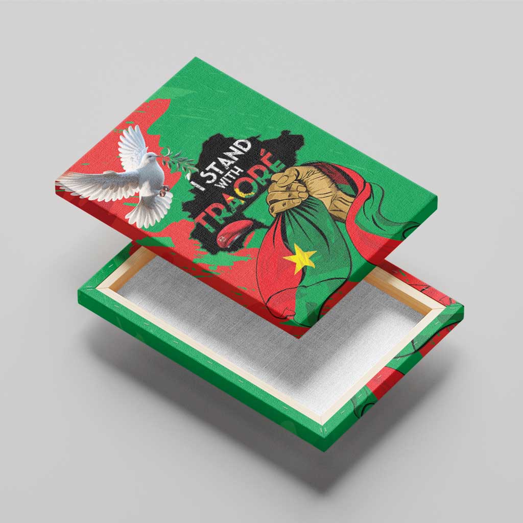 Burkina Faso I Stand With Traore Canvas Wall Art