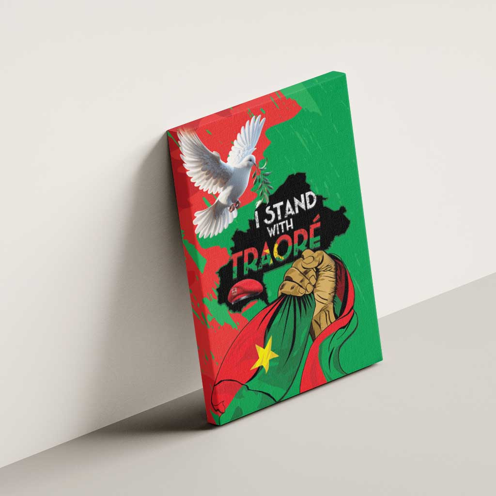 Burkina Faso I Stand With Traore Canvas Wall Art