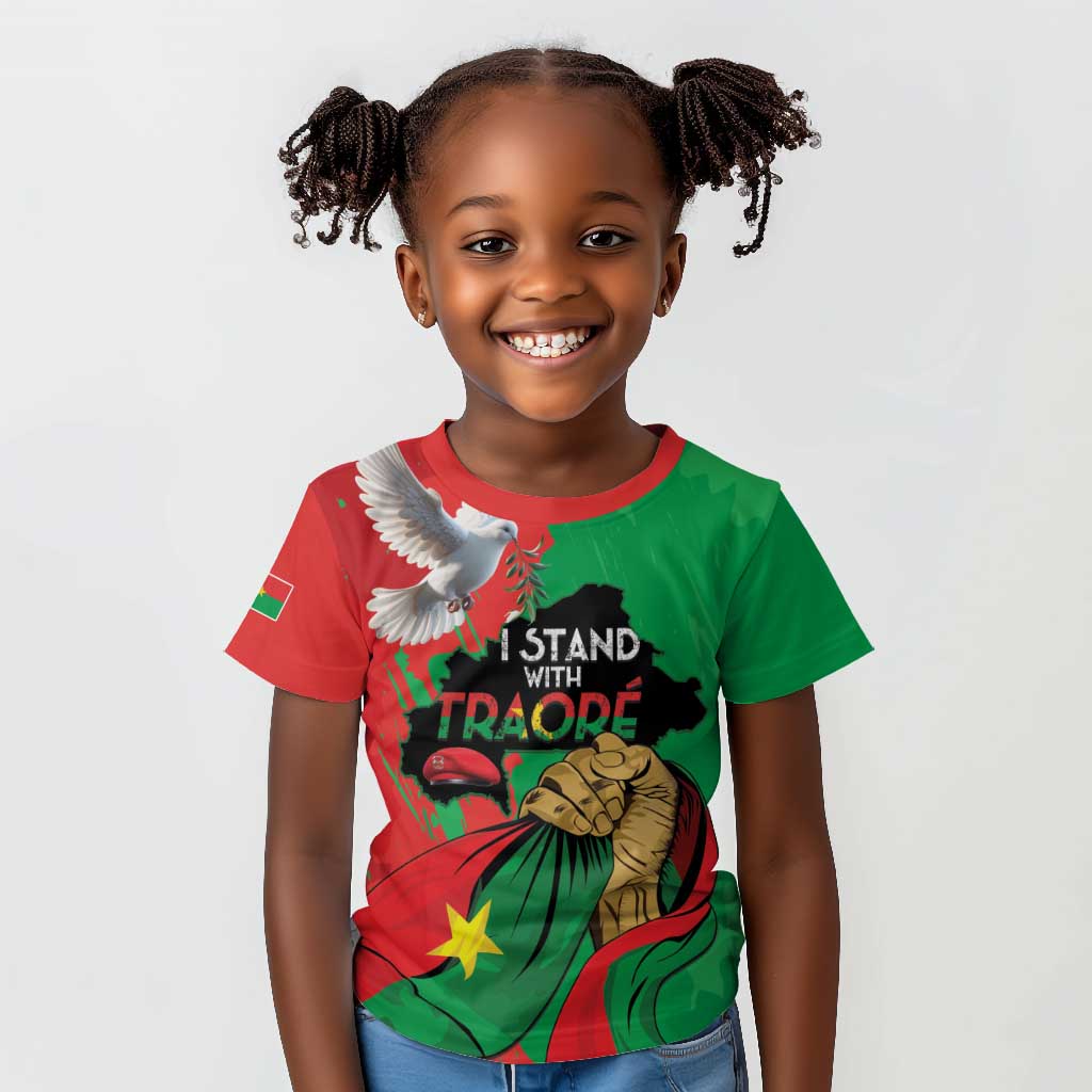 Burkina Faso I Stand With Traore Kid T shirt