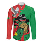 Burkina Faso I Stand With Traore Long Sleeve Button Shirt