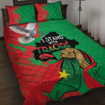 Burkina Faso I Stand With Traore Quilt Bed Set