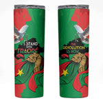 Burkina Faso I Stand With Traore Skinny Tumbler