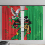 Burkina Faso I Stand With Traore Window Curtain