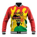 Hands Off Traore Burkina Faso Africa Baseball Jacket Military Pattern