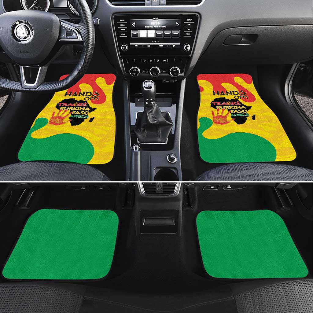 Hands Off Traore Burkina Faso Africa Car Mats Military Pattern