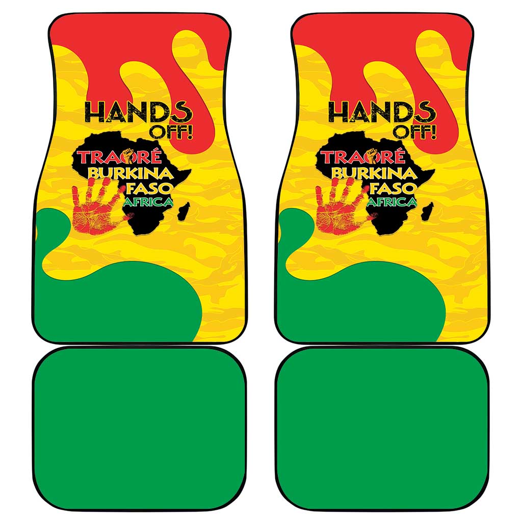 Hands Off Traore Burkina Faso Africa Car Mats Military Pattern