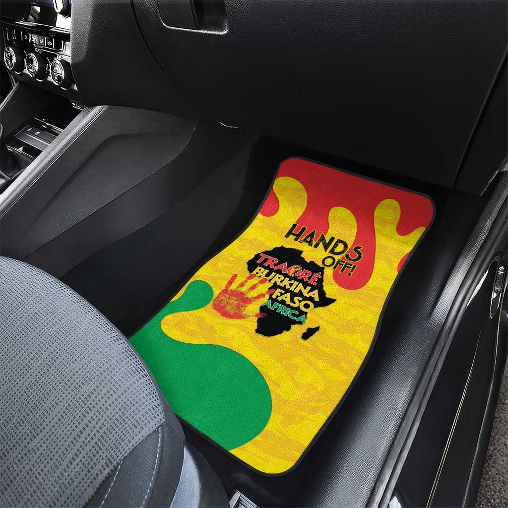 Hands Off Traore Burkina Faso Africa Car Mats Military Pattern