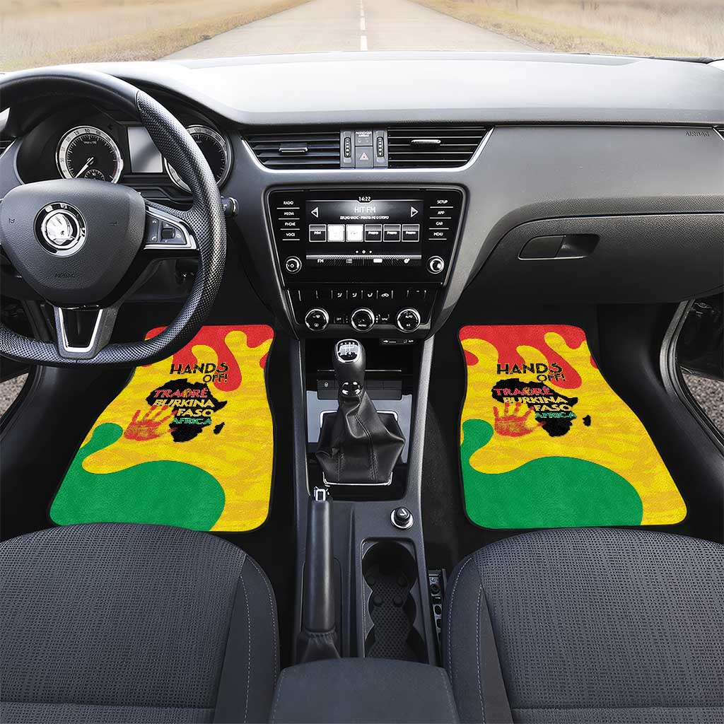 Hands Off Traore Burkina Faso Africa Car Mats Military Pattern