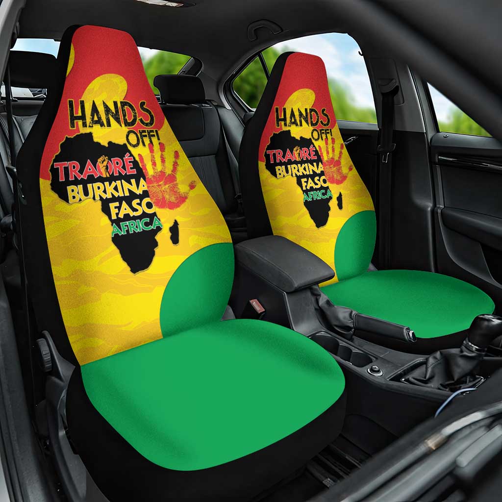 Hands Off Traore Burkina Faso Africa Car Seat Cover Military Pattern