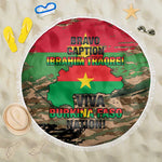 Bravo Caption Traore! Viva Burkina Faso Nation! Beach Blanket