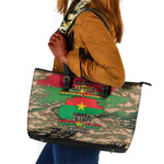 Bravo Caption Traore! Viva Burkina Faso Nation! Leather Tote Bag