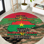 Bravo Caption Traore! Viva Burkina Faso Nation! Round Carpet