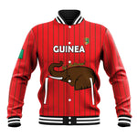 Guinea Football Custom Baseball Jacket Allez Syli National - African Pride