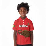 Guinea Football Custom Kid Polo Shirt Allez Syli National - African Pride