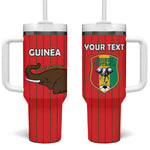 Guinea Football Custom Tumbler With Handle Allez Syli National - African Pride