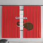 Guinea Football Window Curtain Allez Syli National - African Pride