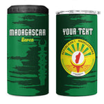 Madagascar Football Custom 4 in 1 Can Cooler Tumbler Go Champions - African Pride