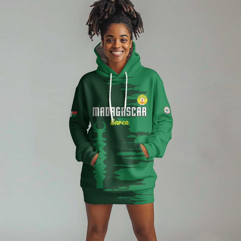 Madagascar Football Custom Hoodie Dress Go Champions - African Pride
