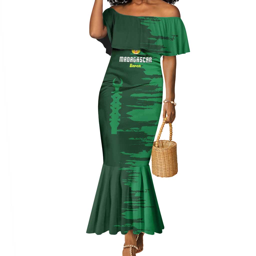 Madagascar Football Custom Mermaid Dress Go Champions - African Pride