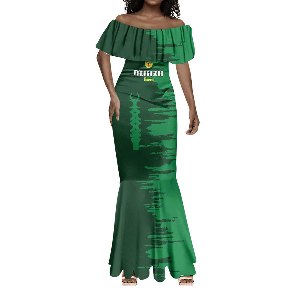 Madagascar Football Custom Mermaid Dress Go Champions - African Pride