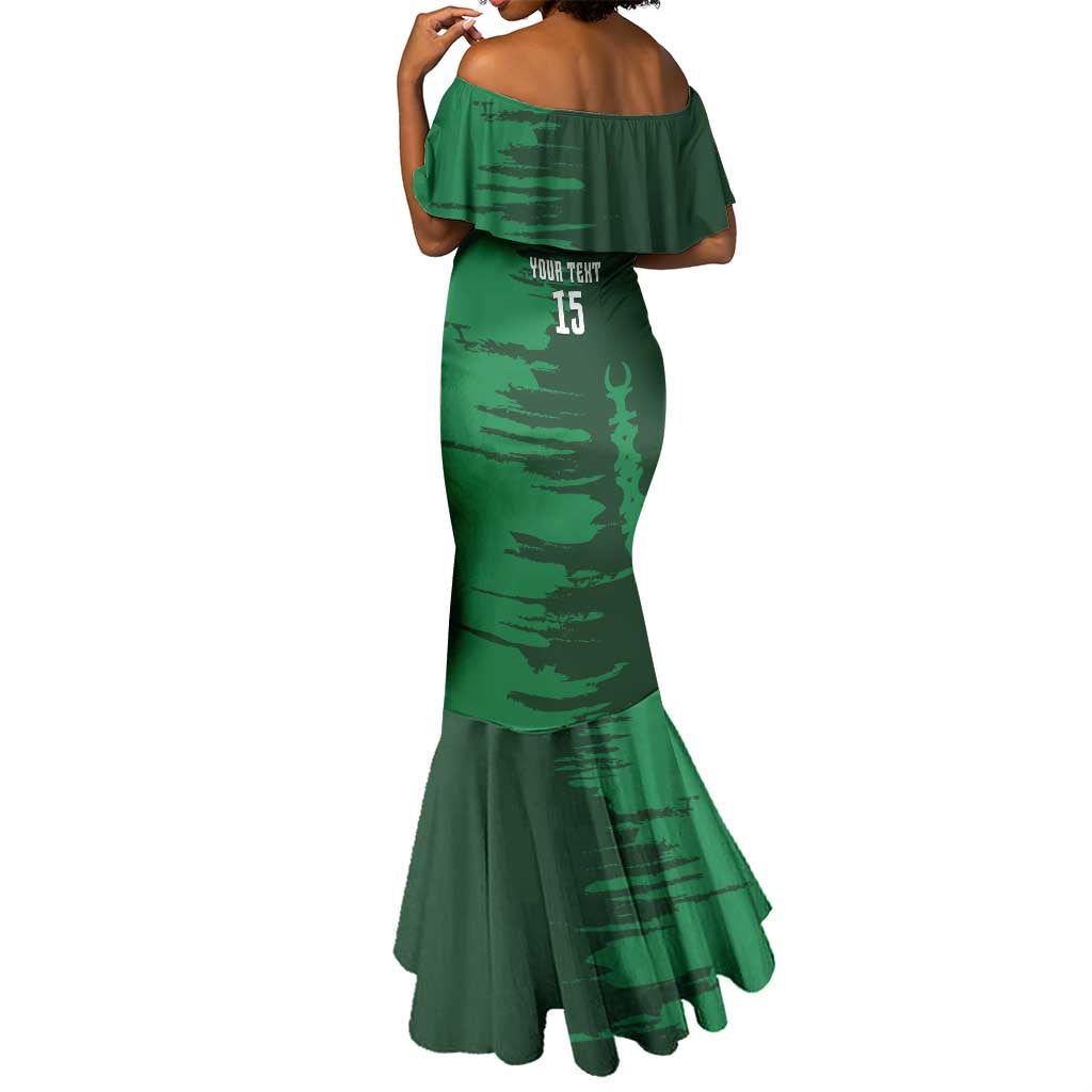 Madagascar Football Custom Mermaid Dress Go Champions - African Pride