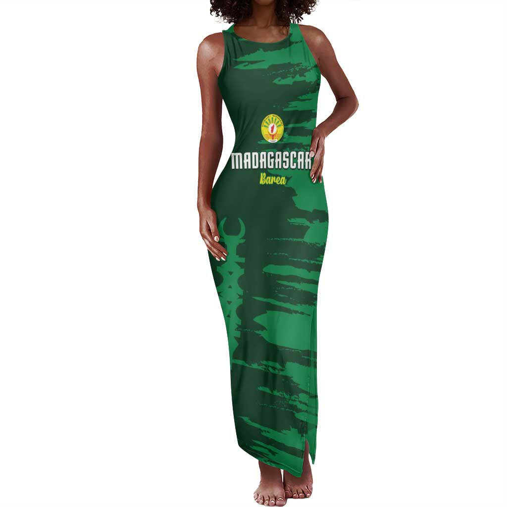 Madagascar Football Custom Tank Maxi Dress Go Champions - African Pride