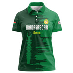Madagascar Football Custom Women Polo Shirt Go Champions - African Pride