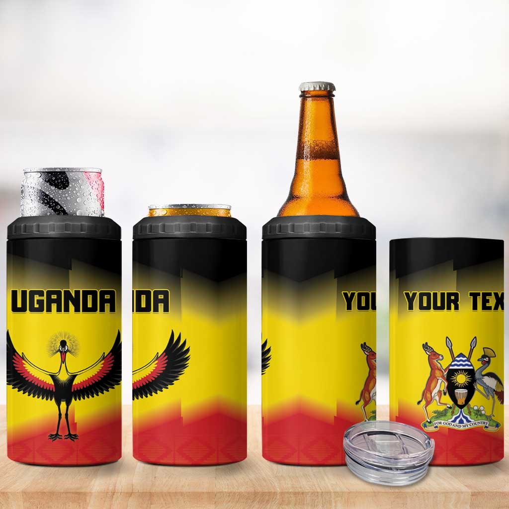Uganda Football Custom 4 in 1 Can Cooler Tumbler Go Champions - African Pride