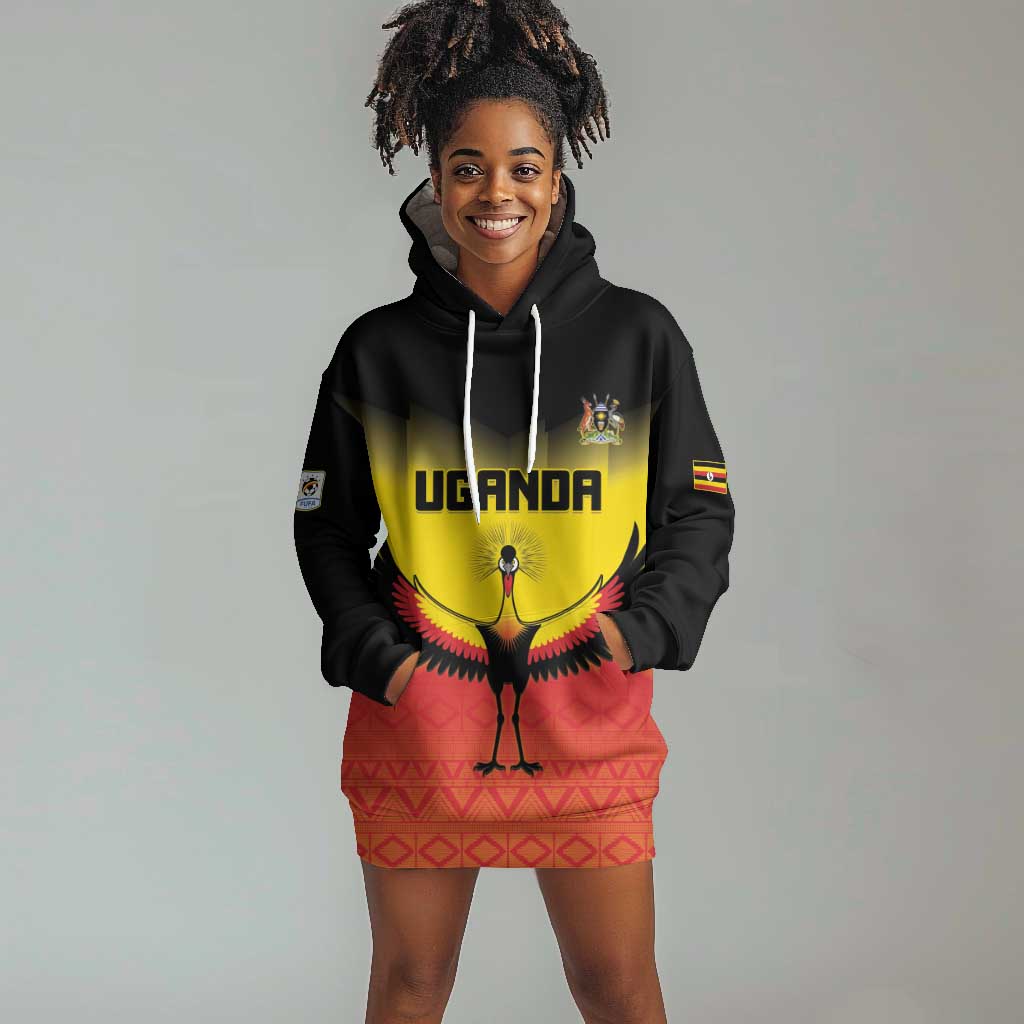 Uganda Football Custom Hoodie Dress Go Champions - African Pride
