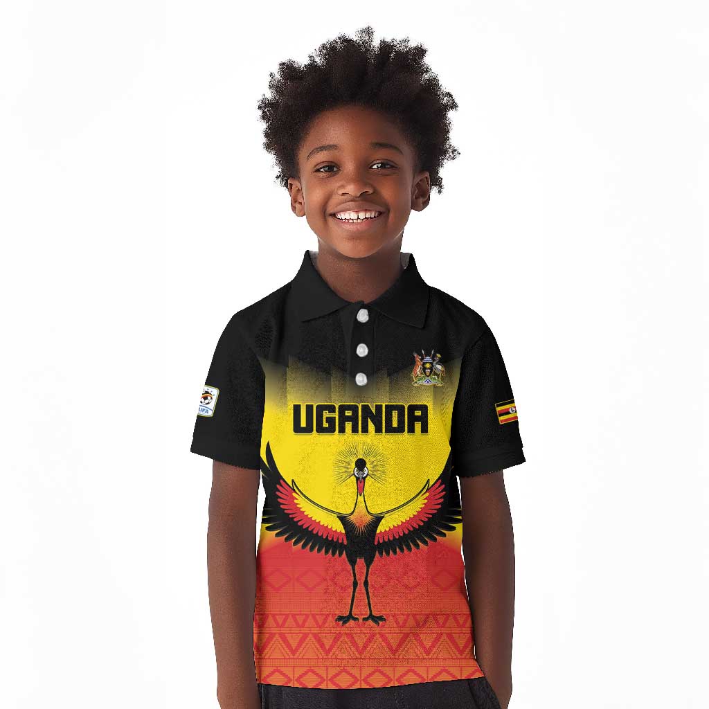 Uganda Football Custom Kid Polo Shirt Go Champions - African Pride