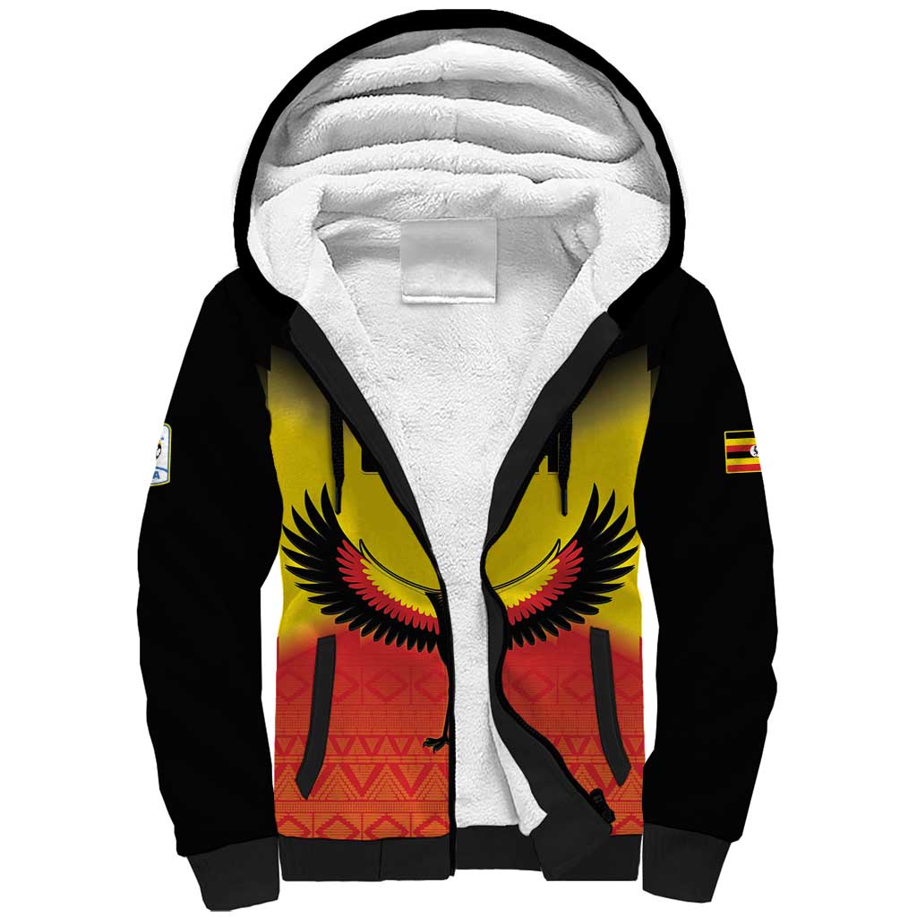 Uganda Football Custom Sherpa Hoodie Go Champions - African Pride